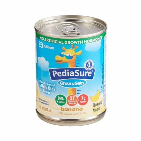 Pediasure Grow & Gain Pediatric Oral Supplement Banana Flavor 8 oz. Can Liquid Calories 67527